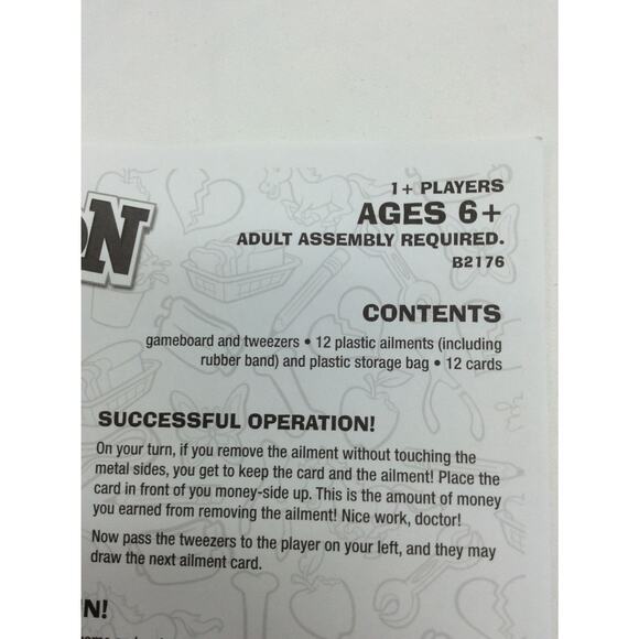 Hasbro board game Operation game for kids - Picture 6 of 7